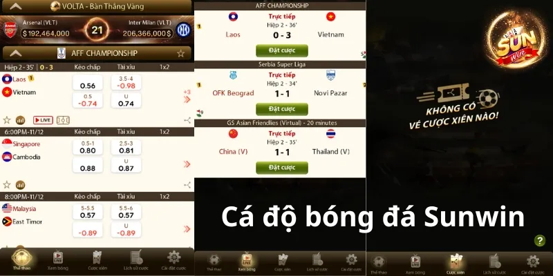 5+ Mẹo cá cược thể thao online nhà cái không muốn bạn biết 4 Vào sảnh Thể Thao Sunwin và bắt đầu cá độ bóng đá